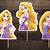 Rapunzel Cupcake Toppers