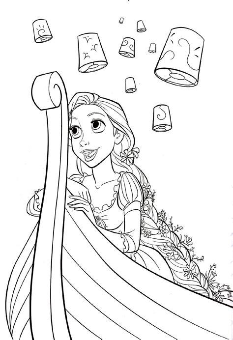 Rapunzel Printable Coloring Pages