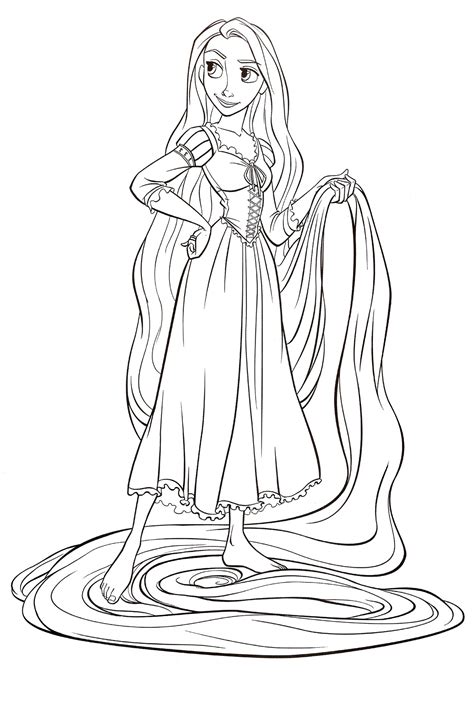 Rapunzel Color Pages
