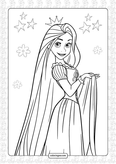 Rapunzel Disney Coloring Pages