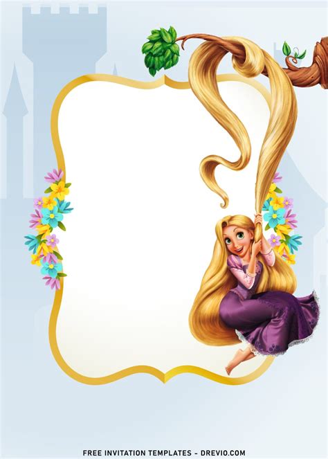 Rapunzel Invitation Template Free