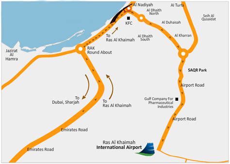 Ras Al Khaimah Map United Arab Emirates