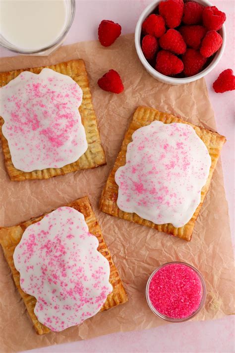Sweet Treat Alert: Savor the Flavor of Raspberry Pop Tarts - Perfect for Breakfast or Snack Time!