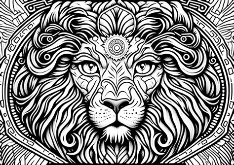 Rasta Lion Coloring Pages