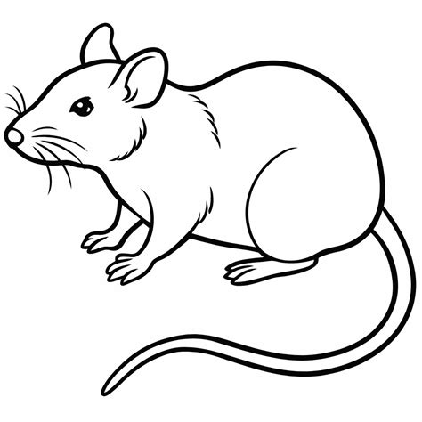 Rat Coloring Page