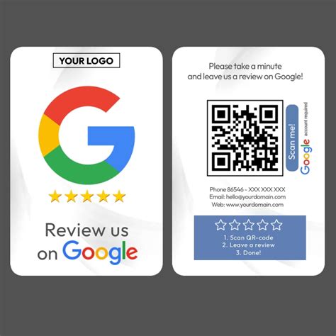 Rate Us On Google Template