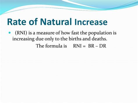Understanding Rate of Natural Increase: A Comprehensive Definition