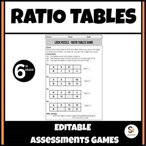 Ratio 6Th Grade Worksheets