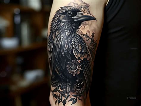 Raven Design Tattoo