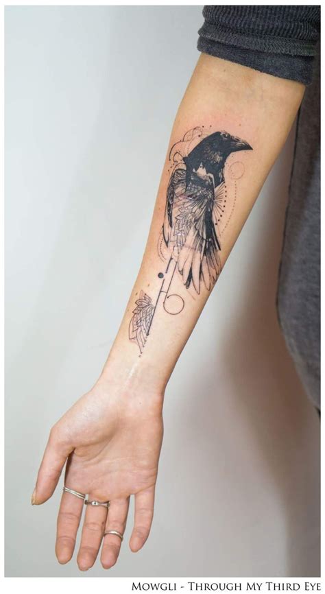 Raven Forearm Tattoo