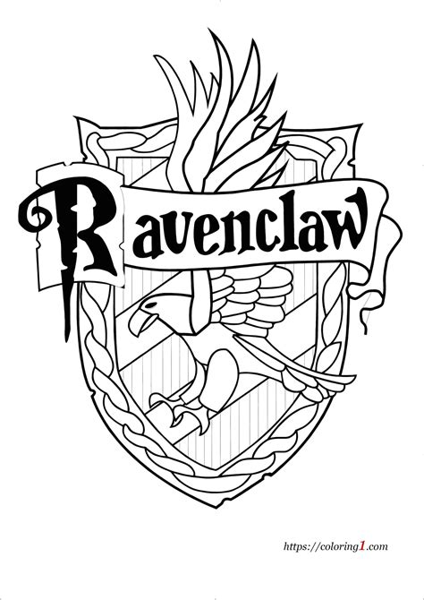 Ravenclaw Coloring Page