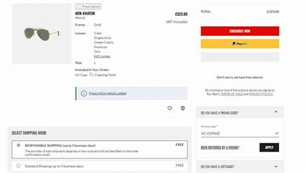 Ray Ban Coupon Code 2024