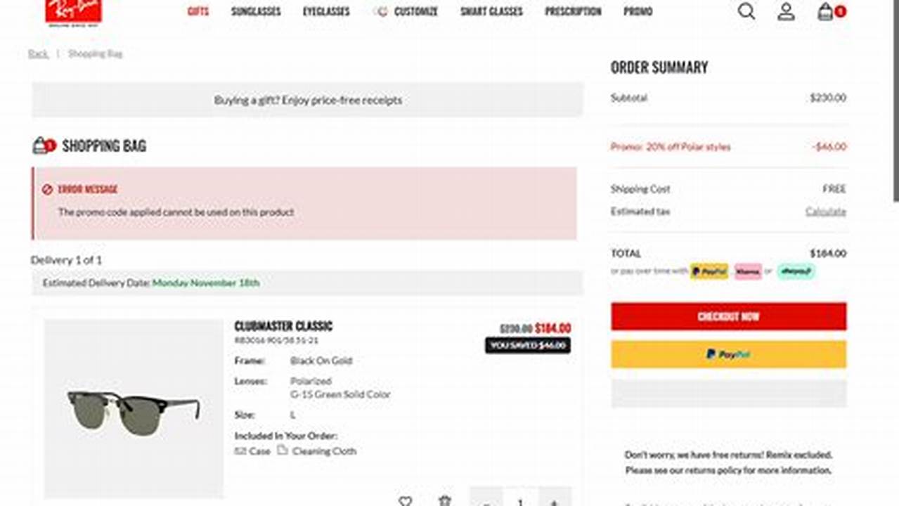 Ray-Ban Promo Code 2024