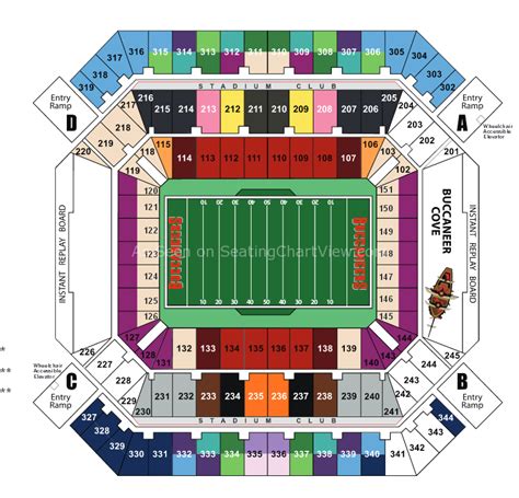Raymond James Stadium Seating Chart