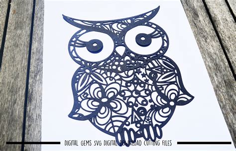 Rbf Owl SVG/DXF/EPS File