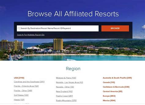 Rci Timeshare Resort Directory