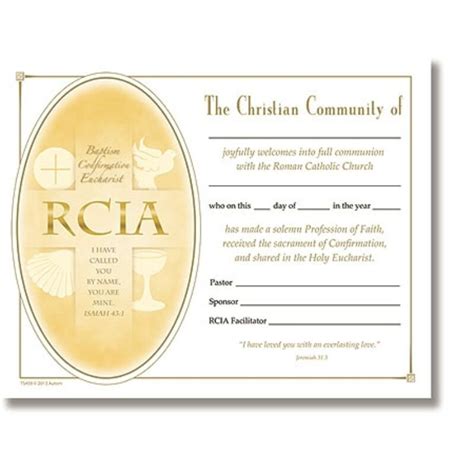 Rcia Certificate Template