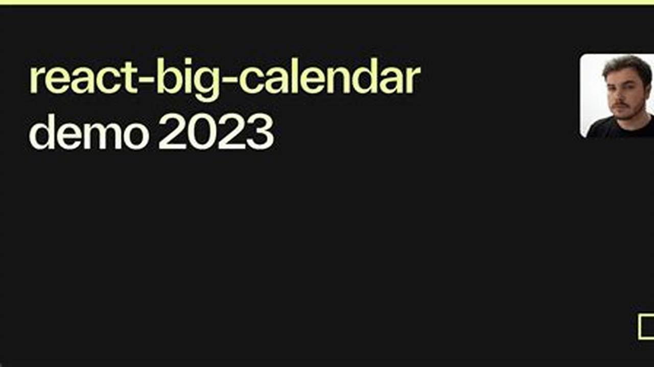 React Big Calendar Codesandbox