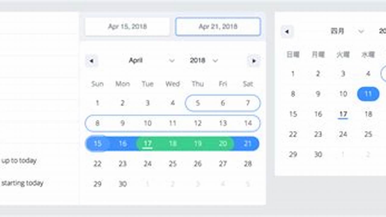 React Calendar Date Range