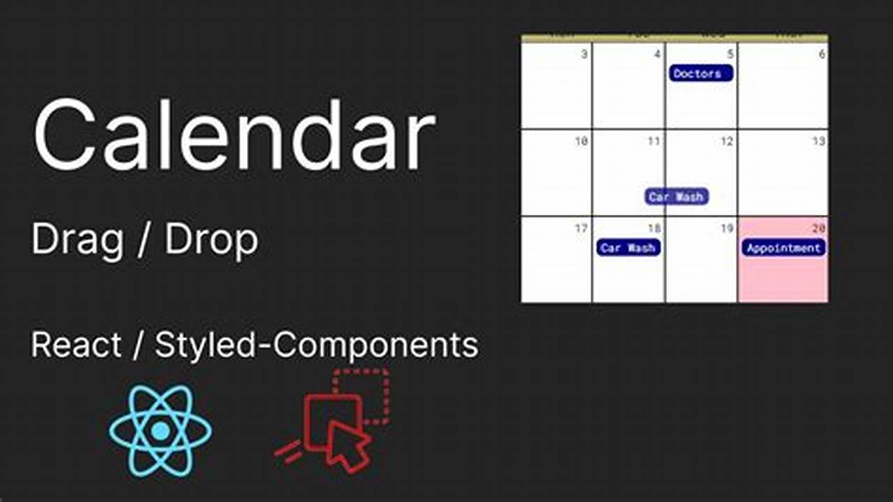 React Calendar Drag And Drop