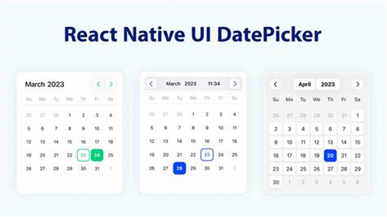 React Native Calendar Date Picker