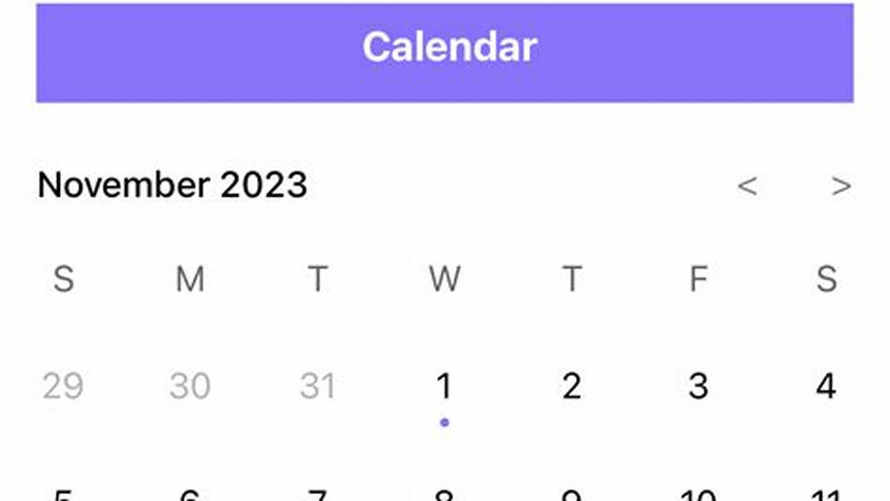 React Native Calendar Input