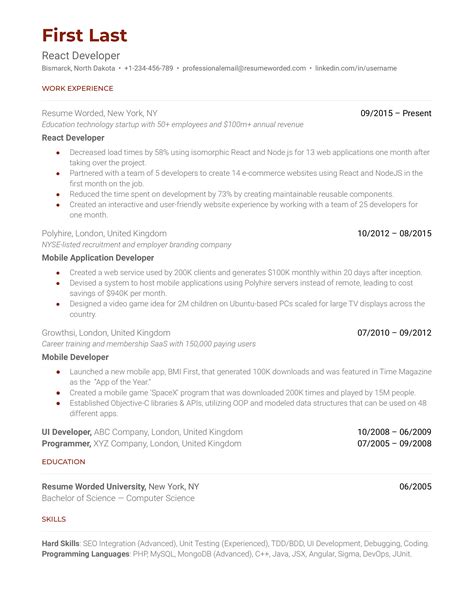 React Admin Template For Resume