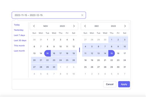 React Calendar Component Free