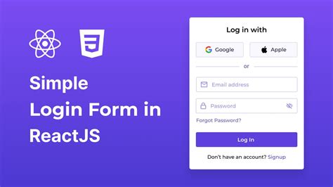 Reactjs Login Page Template