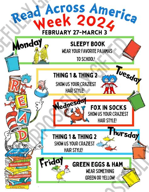 Read Across America 2024 Activities Printable