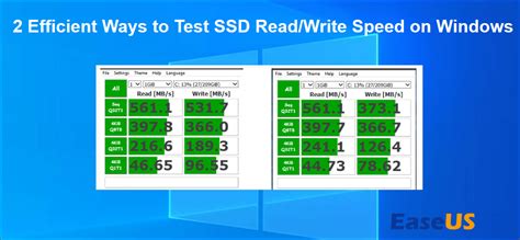 Read and write speeds