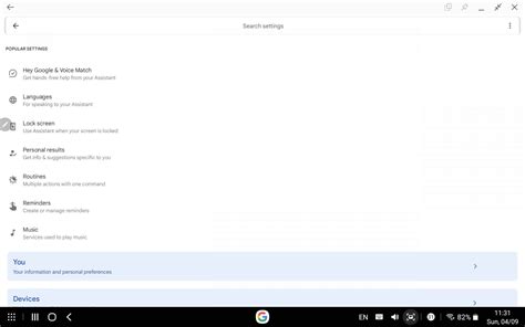 Read-On Screen Settings