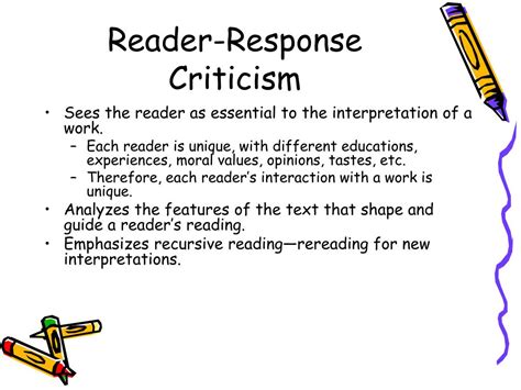 Reader Response Criticism E Ample