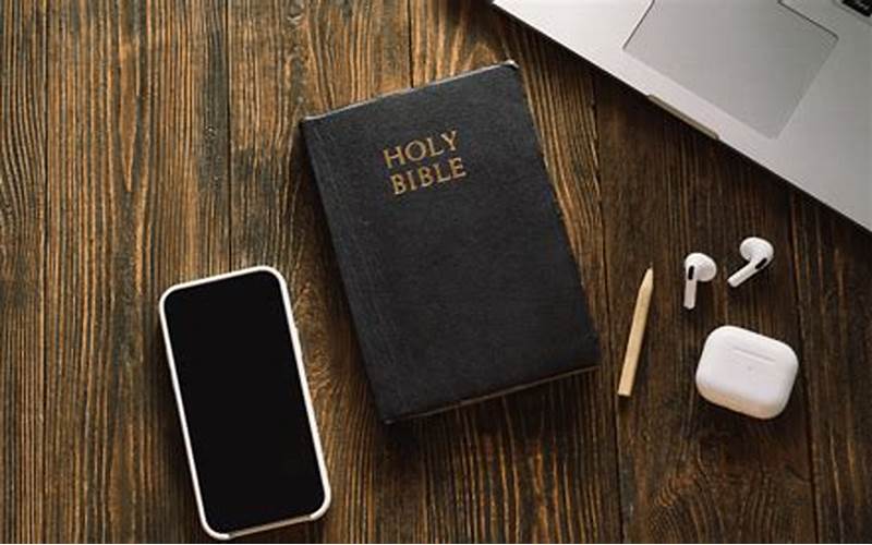 Reading Bible On Smartphone