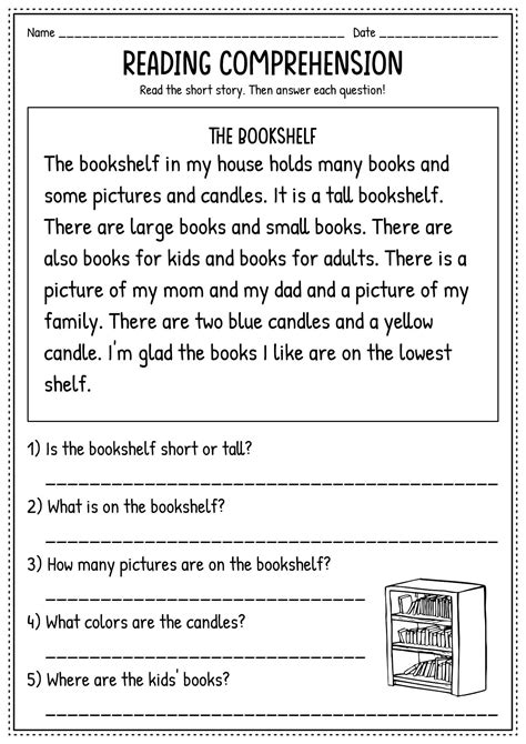 Reading Comprehension Worksheets For 2Nd Grade – Free Printable Practice Sheets Pdf