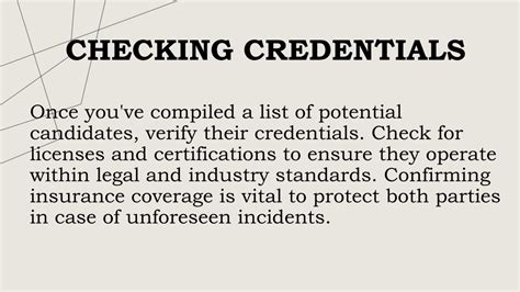 Reading Reviews and Checking Credentials