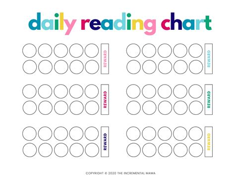 Reading Reward Chart Free Printable