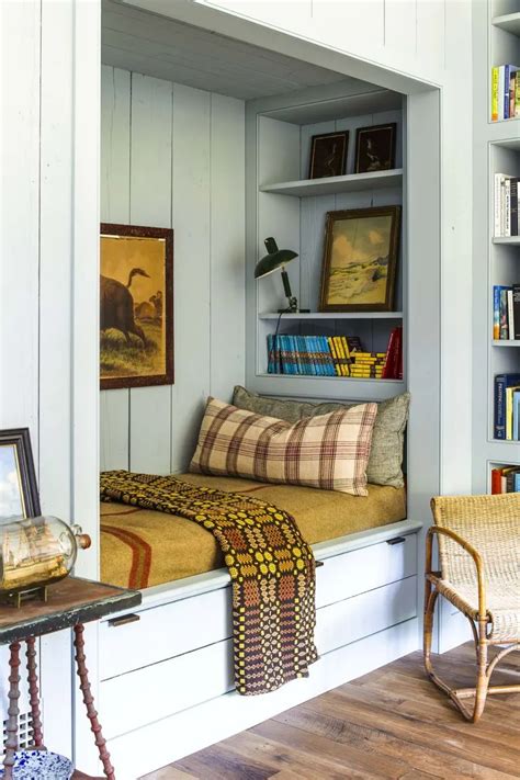 Reading nook in bedroom