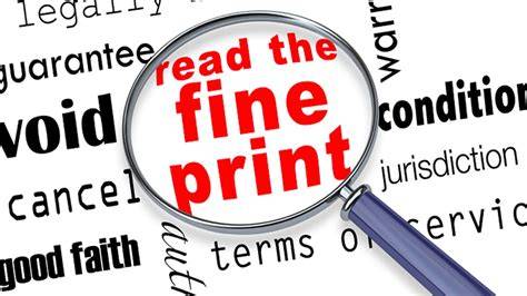 Reading the Fine Print