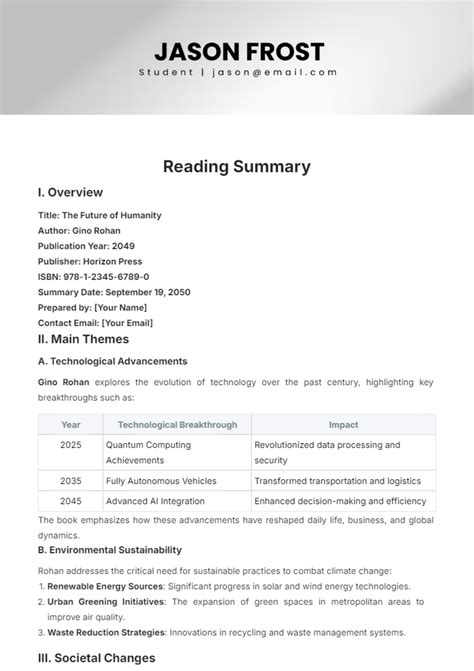 Reading the Leave Summary