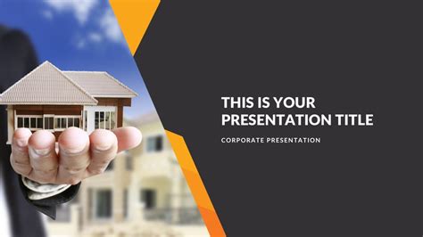Elegant Real Estate PowerPoint Template PPT Design