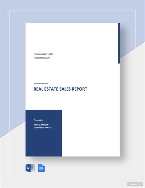 Sample Real Estate Report Template [Free PDF] Word (DOC) Google Docs