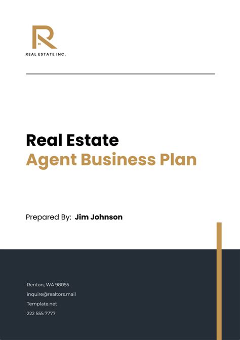 Real Estate Agent Pandl Template
