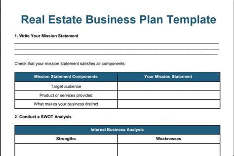 Real Estate Business Plan Template - 22+ Free Word, Excel, PDF Format