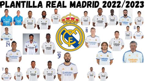 Real Madrid 2023 Plantilla