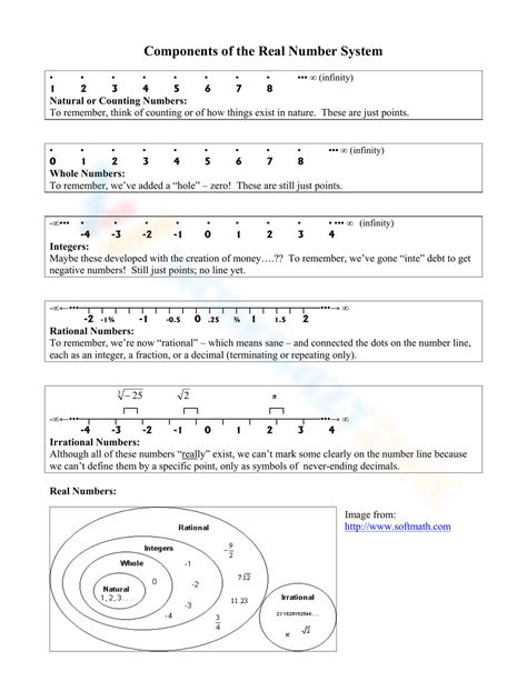 Real Number System Worksheet Printable Cbse Maths Number System