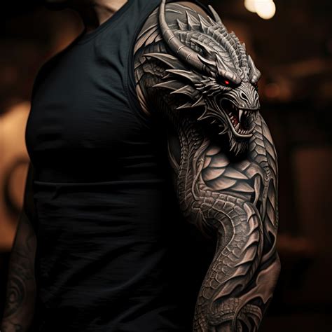Realism Dragon Tattoos