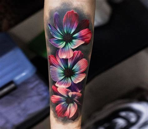 Realism Tattoos Flowers
