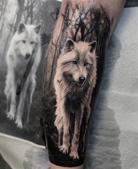 Realism Wolf Tattoo