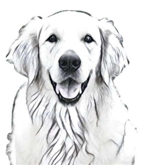 Realistic Golden Retriever Drawing Easy